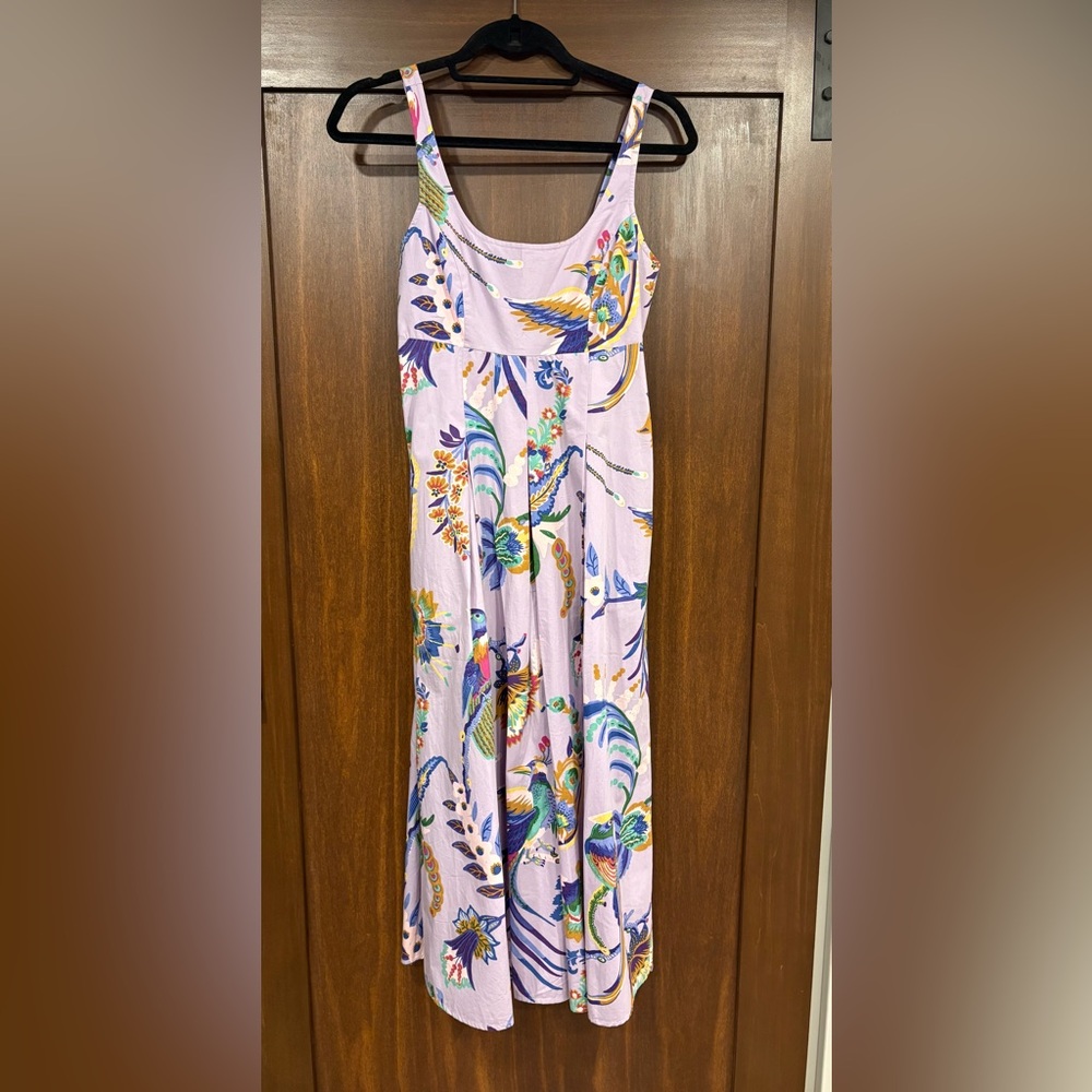 NWT Banjanan Dress XS Vienna Waltz Lilac print never worn pristine condition